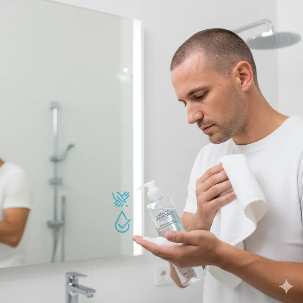 Hygiène après un greffe de cheveux